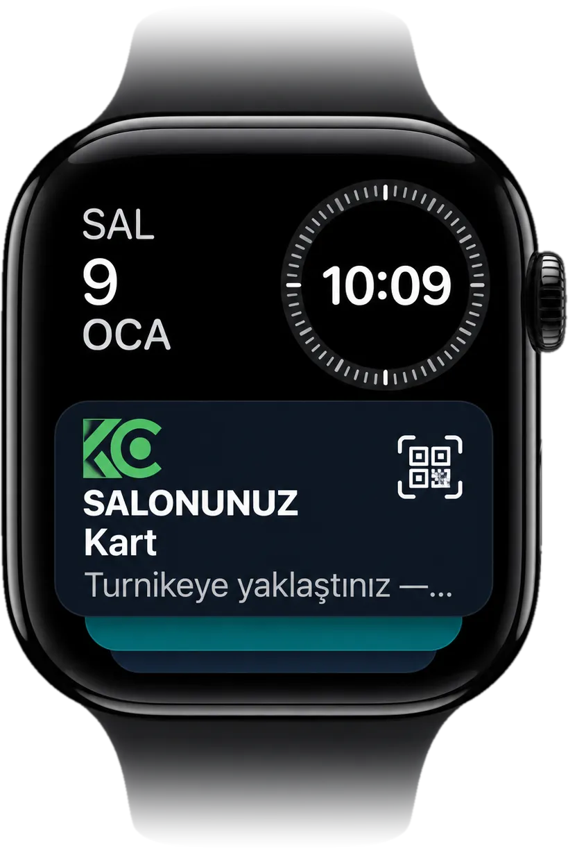 Apple Watch'ta aynı öneri: Salonunuz kartı, Turnikeye yaklaştınız